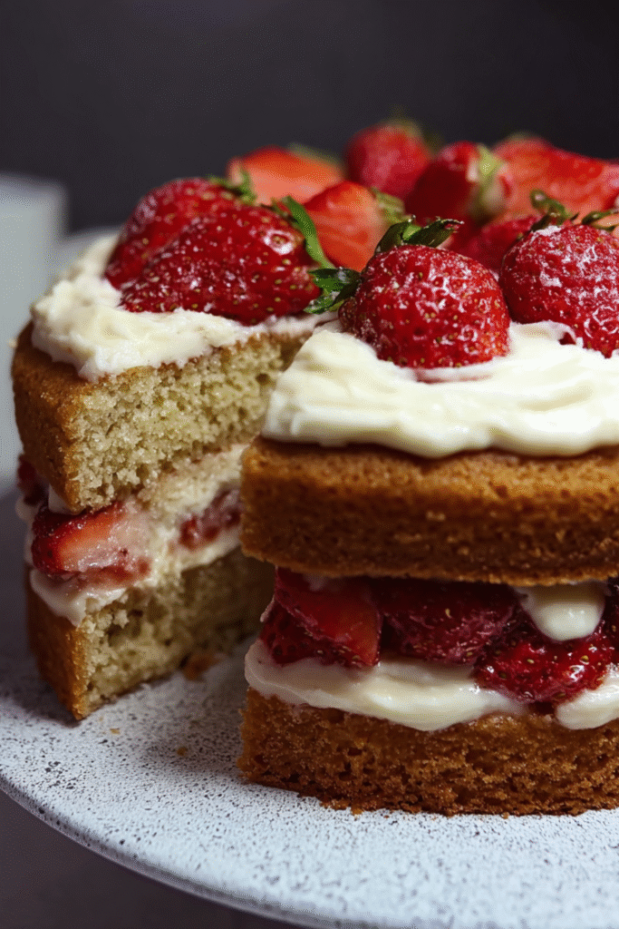 Mary Berry Victoria Sponge with Fresh Cream and Strawberries Recipe
