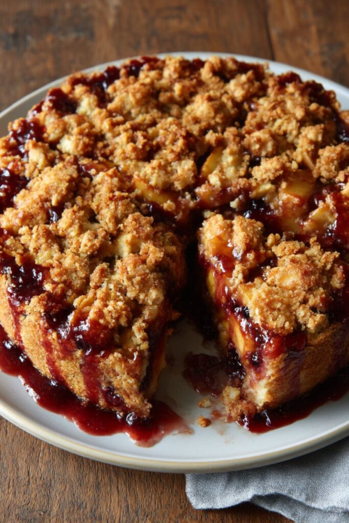Mary Berry Apple and Blackberry Crumble Cake Recipe