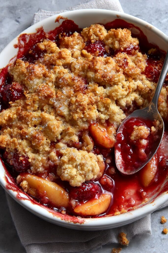 Mary Berry Apple and Raspberry Crumble Recipe