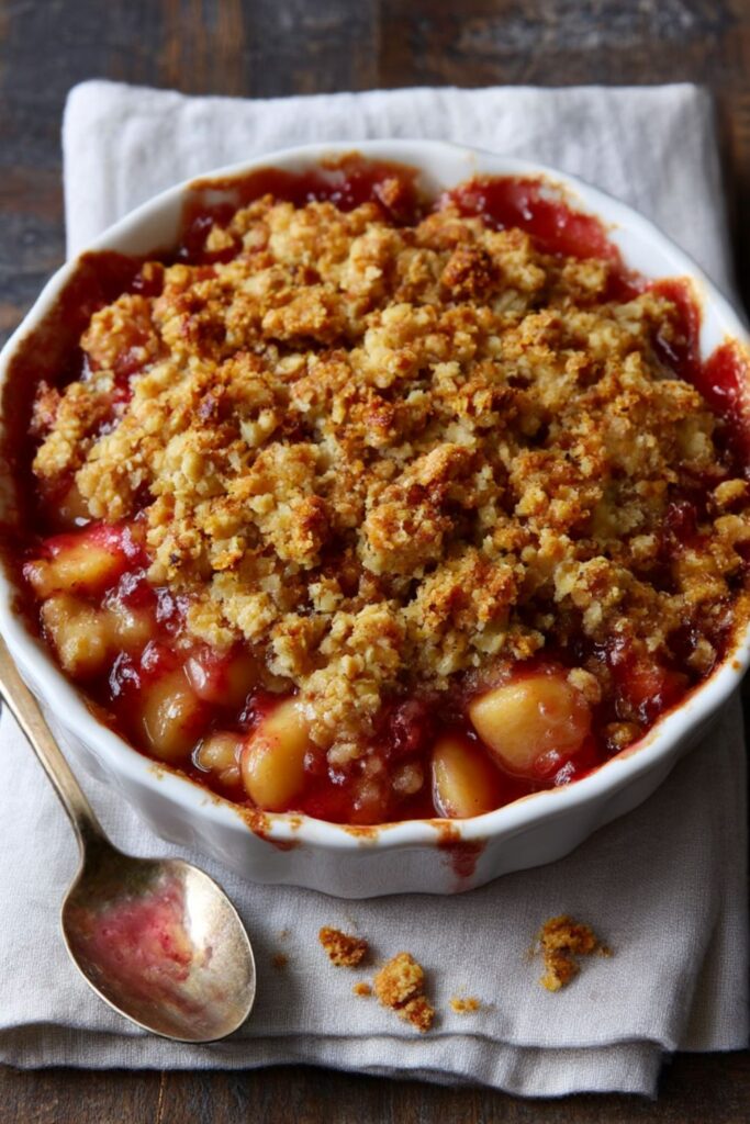 Mary Berry Apple and Rhubarb Crumble Recipe