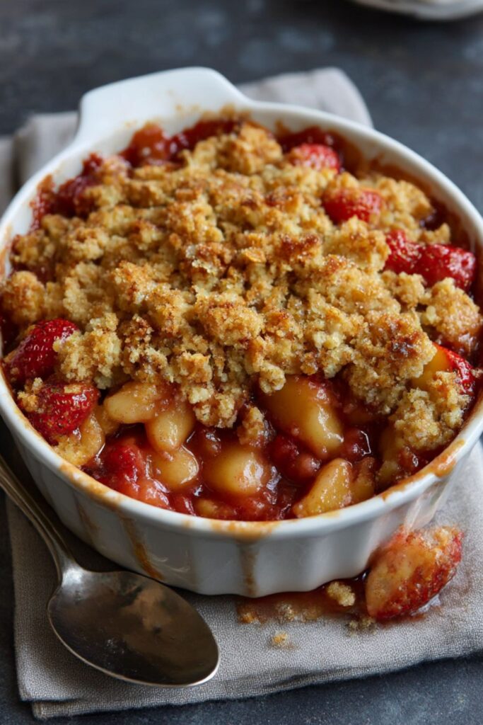 Mary Berry Apple and Strawberry Crumble Recipe