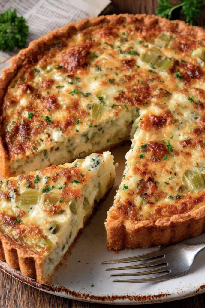 Mary Berry Leek and Stilton Quiche Recipe