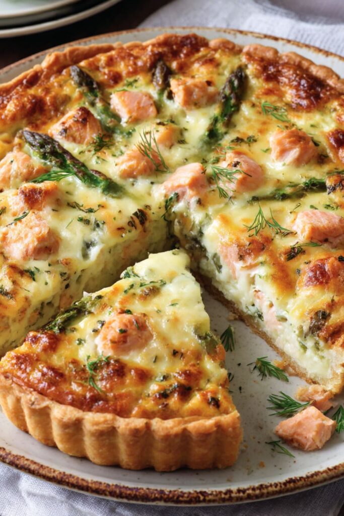 Mary Berry Salmon and Asparagus Quiche Recipe