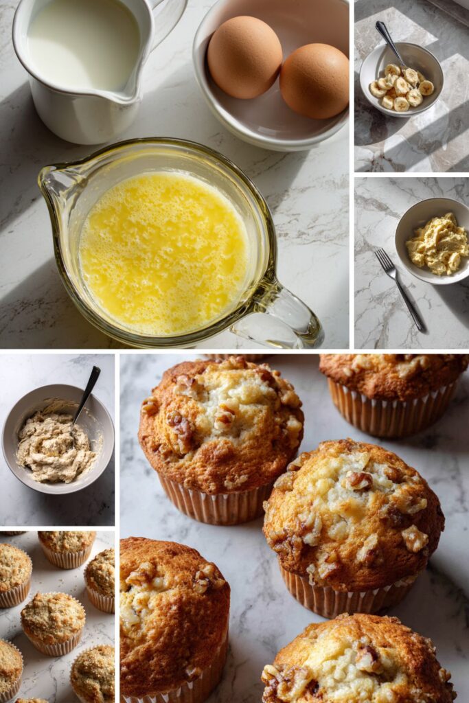 Mary Berry Banana and Walnut Muffins Recipe