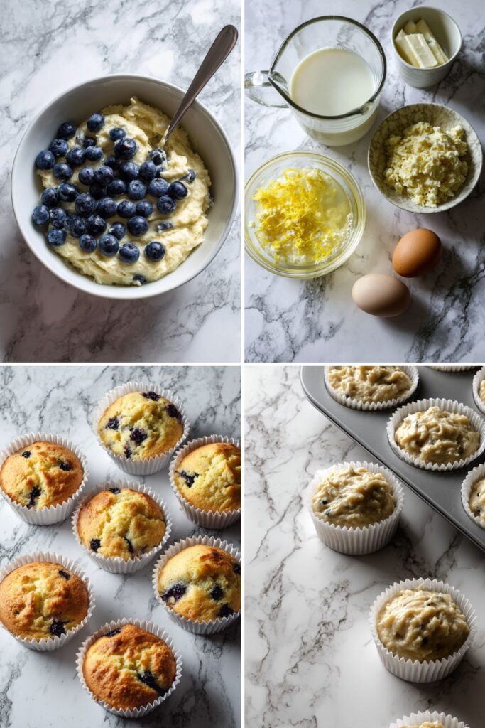 Mary Berry Lemon and Blueberry Muffins Recipe