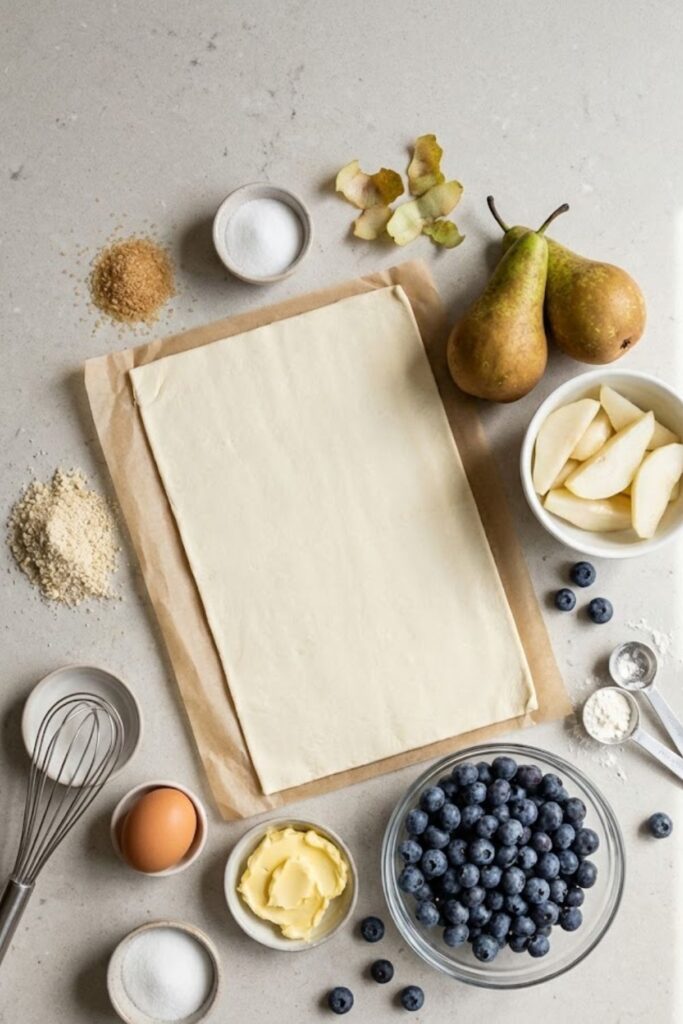 Mary Berry Pear and Blueberry Galette Recipe