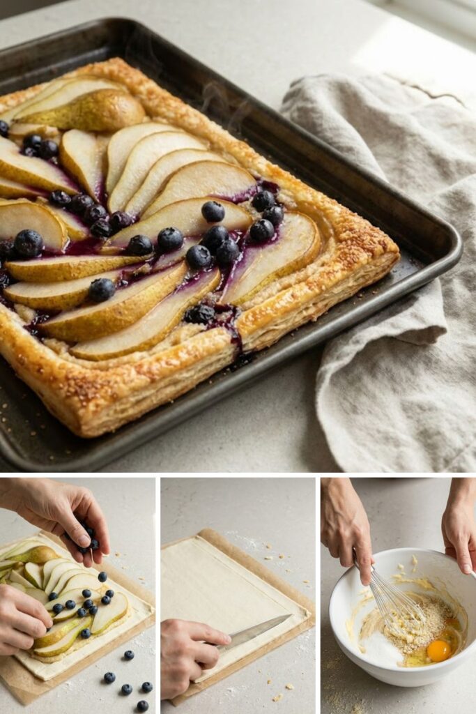Mary Berry Pear and Blueberry Galette Recipe