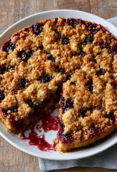 Mary Berry Apple and Blackberry Crumble Cake Recipe