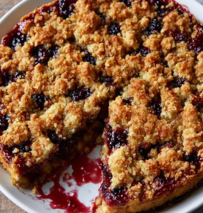 Mary Berry Apple and Blackberry Crumble Cake Recipe
