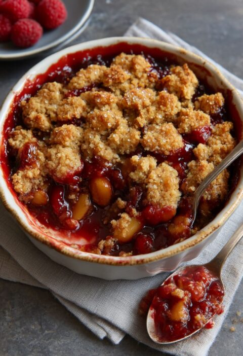 Mary Berry Apple and Raspberry Crumble Recipe