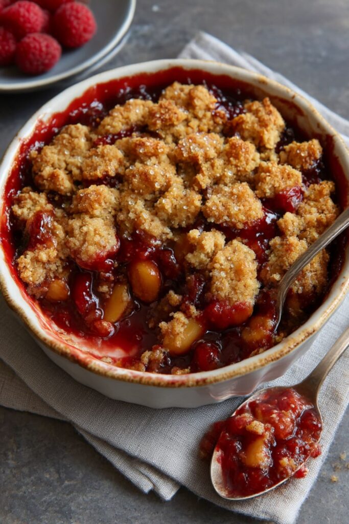 Mary Berry Apple and Raspberry Crumble Recipe