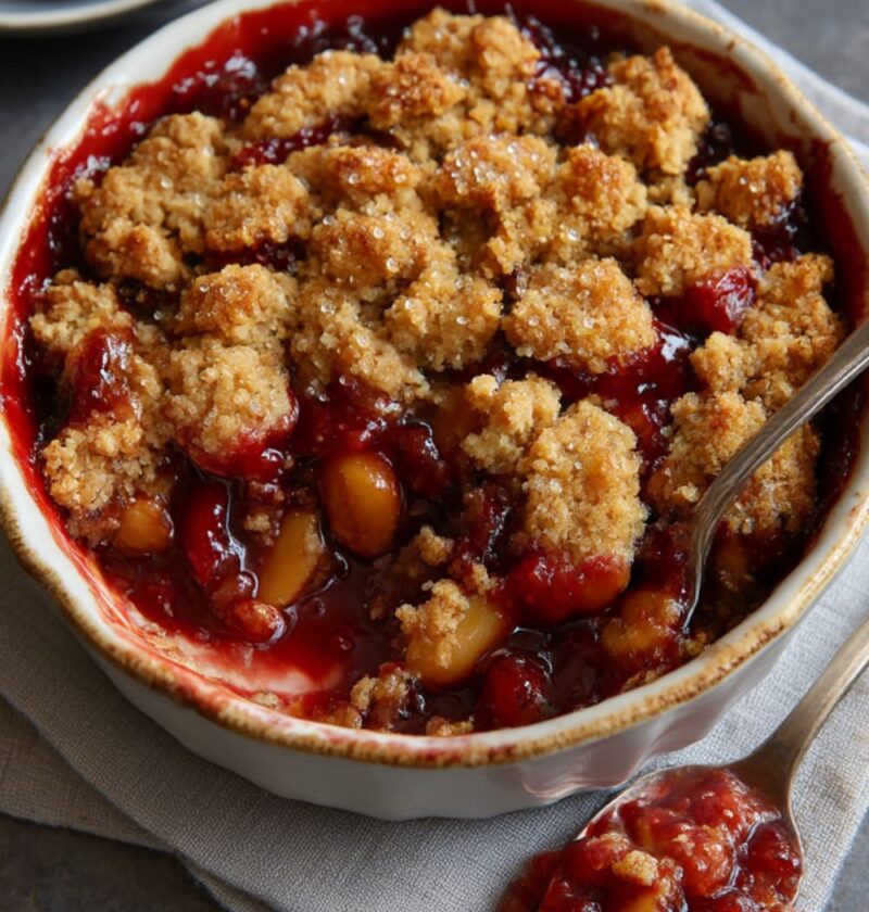 Mary Berry Apple and Raspberry Crumble Recipe