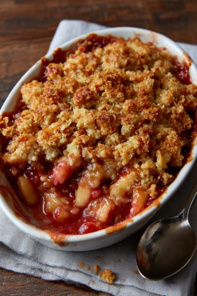 Mary Berry Apple and Rhubarb Crumble Recipe