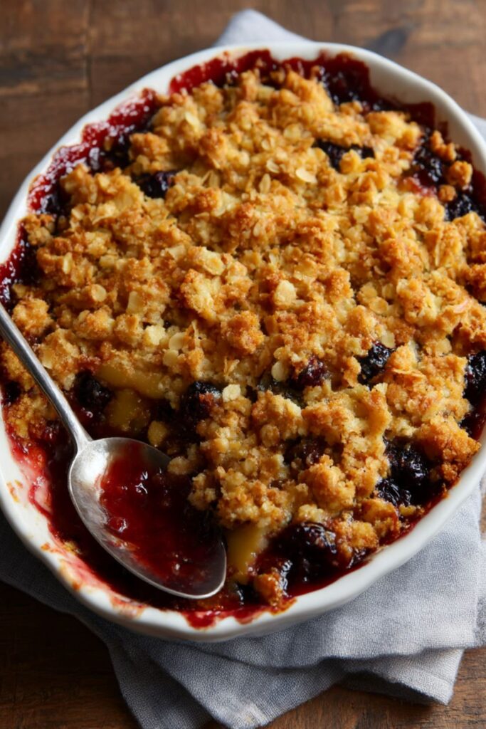 Mary Berry Blackberry and Apple Crumble Recipe