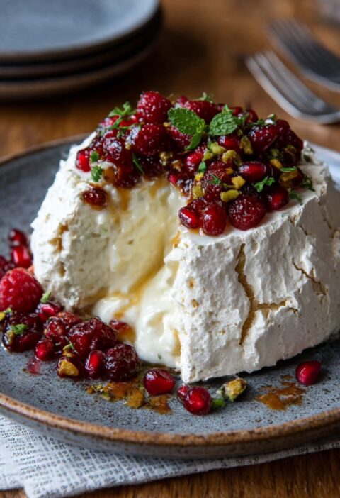 Mary Berry Christmas Wreath Pavlova Recipe