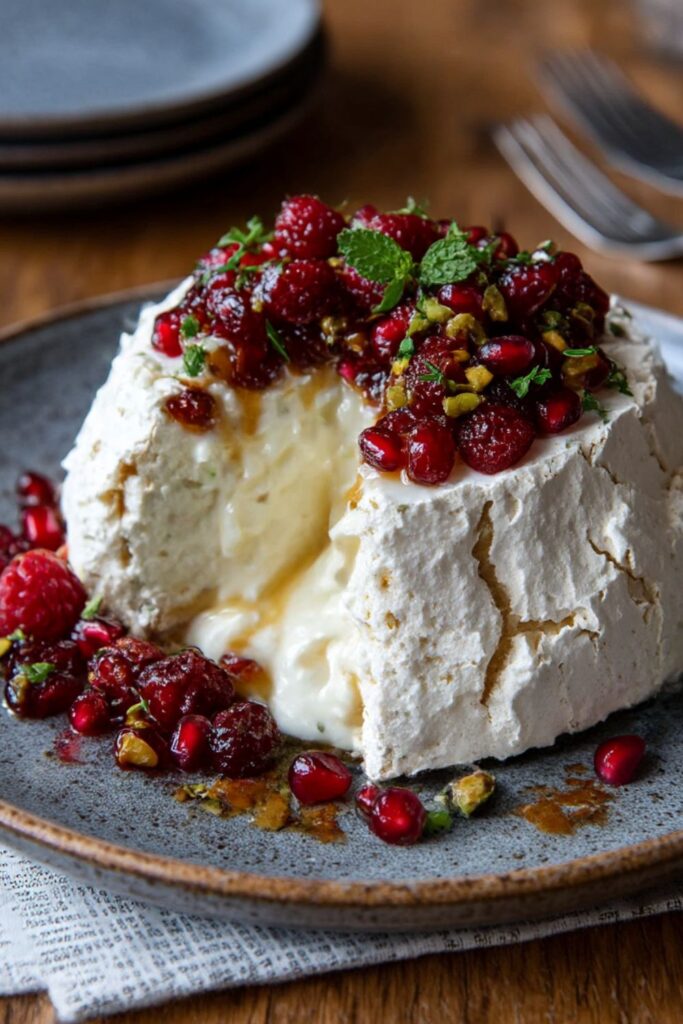 Mary Berry Christmas Wreath Pavlova Recipe