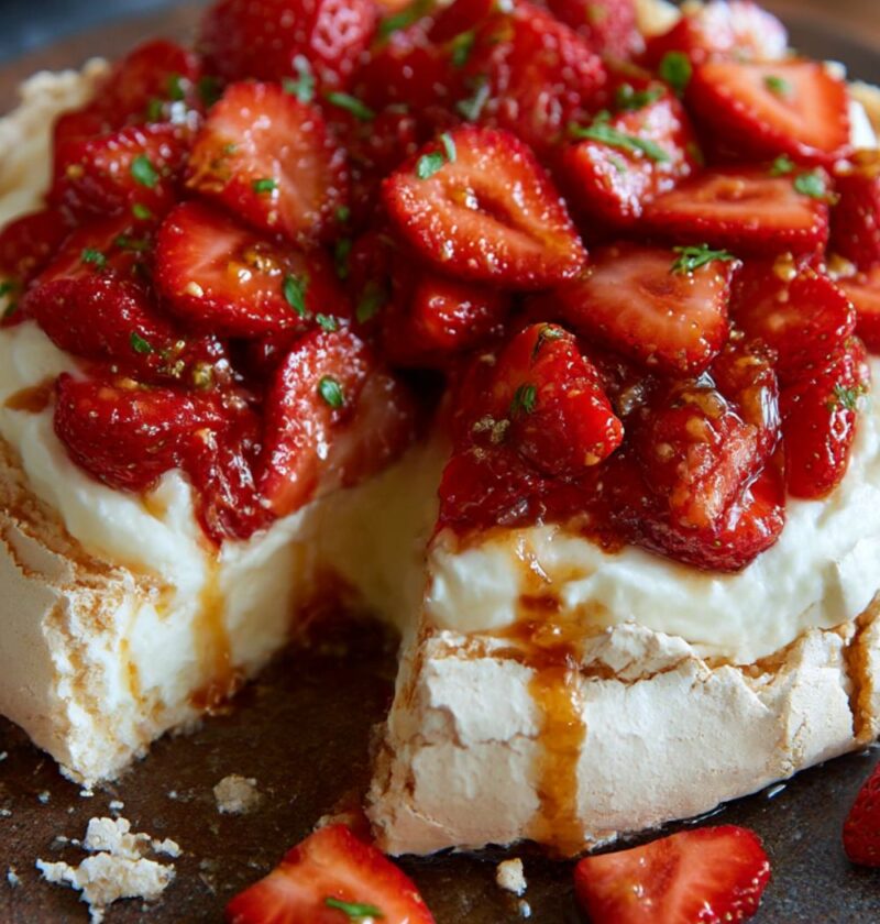 Mary Berry Strawberry Pavlova (4 eggs) Recipe