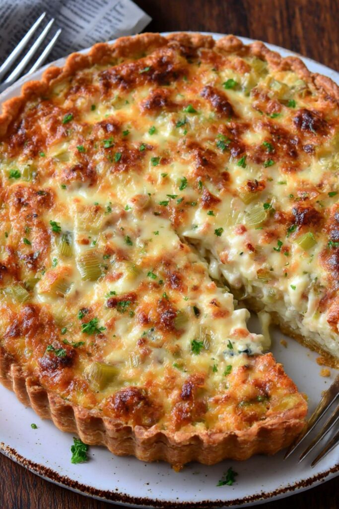 Mary Berry Leek and Stilton Quiche Recipe