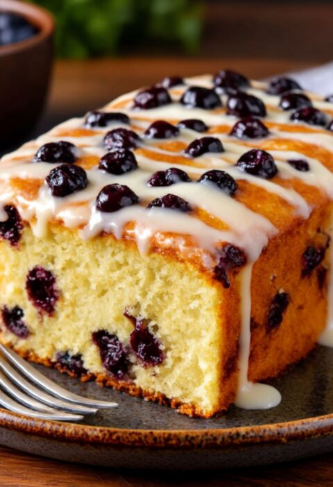 Mary Berry Lemon and Blueberry Traybake Recipe