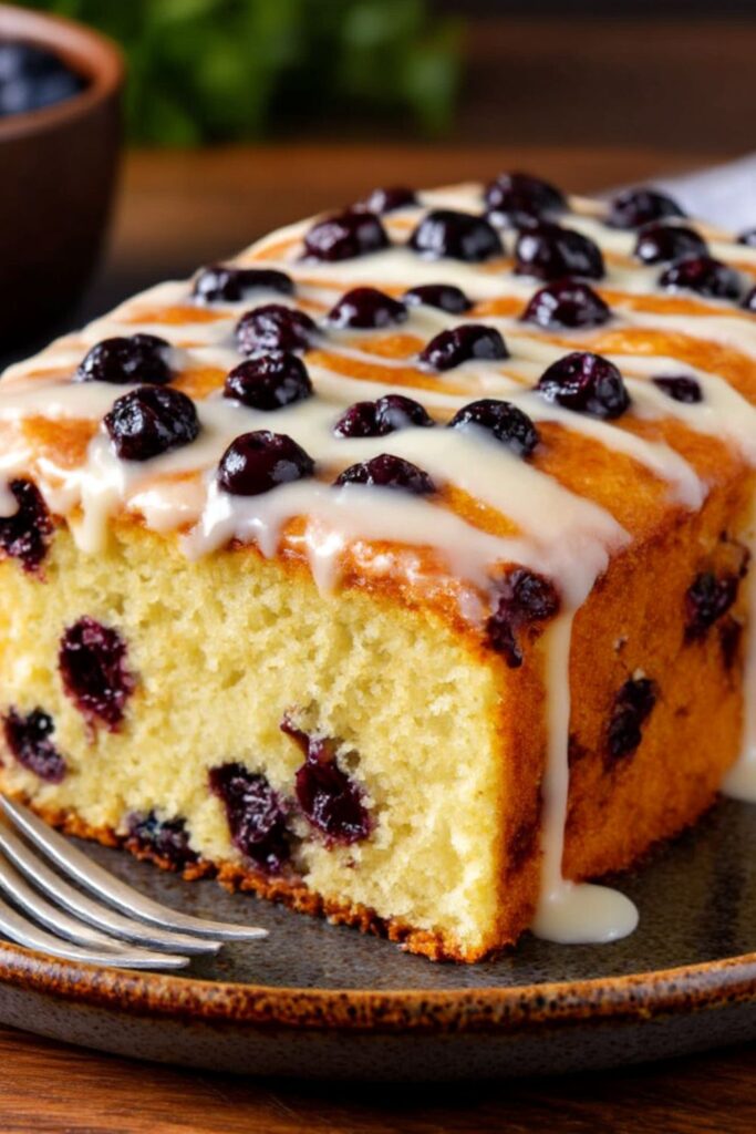 Mary Berry Lemon and Blueberry Traybake Recipe