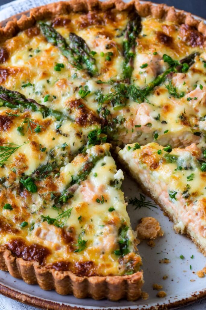 Mary Berry Salmon and Asparagus Quiche Recipe