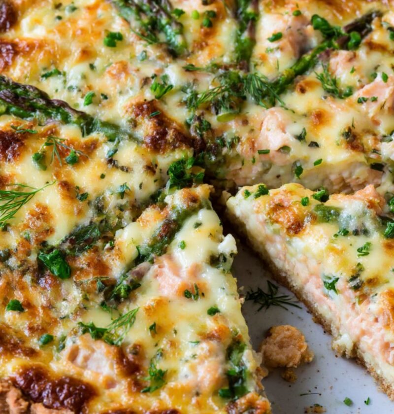 Mary Berry Salmon and Asparagus Quiche Recipe