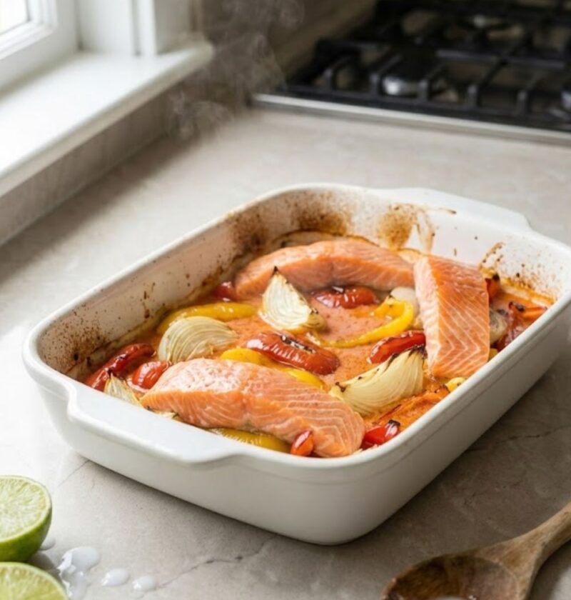 Mary Berry Thai Style Salmon Traybake Recipe