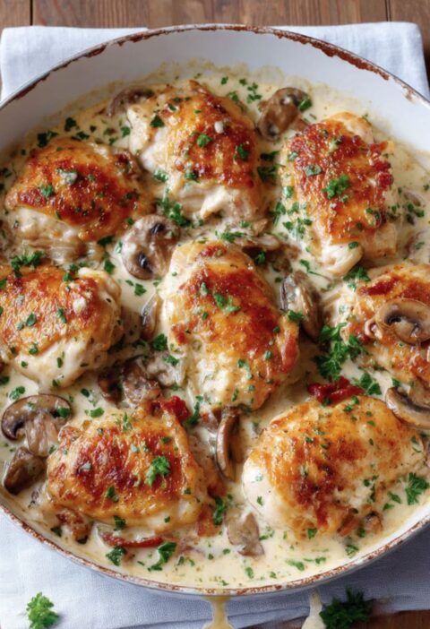 Mary Berry Chicken in White Wine Sauce​ Recipe
