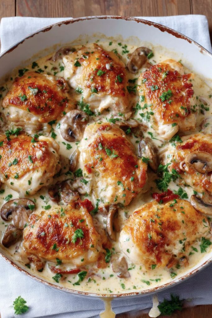 Mary Berry Chicken in White Wine Sauce​ Recipe