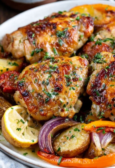Mary Berry Mediterranean Chicken Thighs with Chorizo Recipe