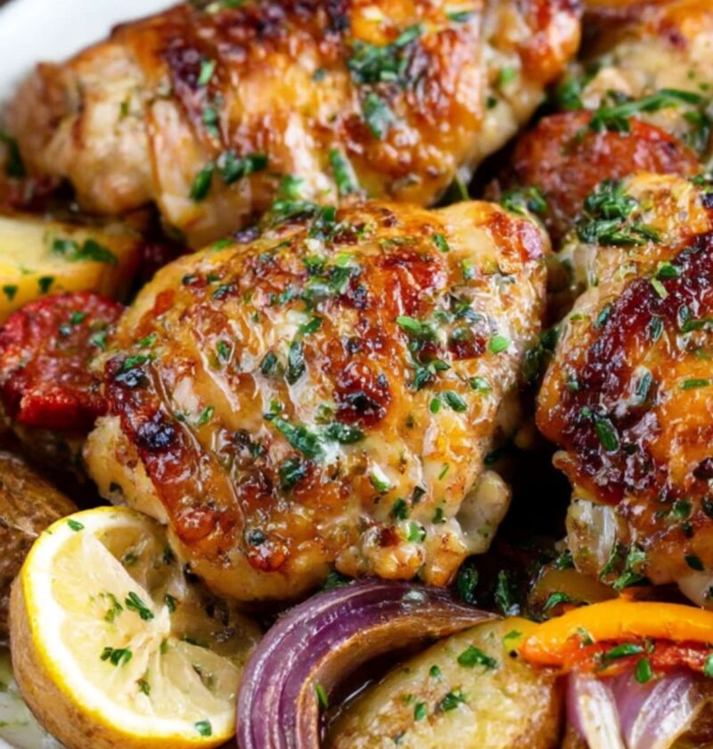 Mary Berry Mediterranean Chicken Thighs with Chorizo Recipe