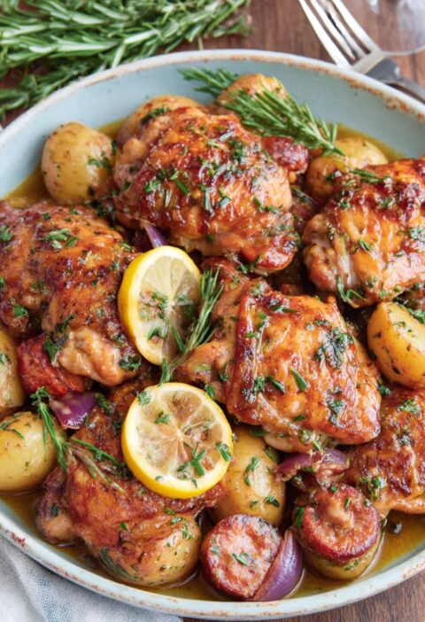 Mary Berry Mediterranean Chicken Thighs with Chorizo Recipe