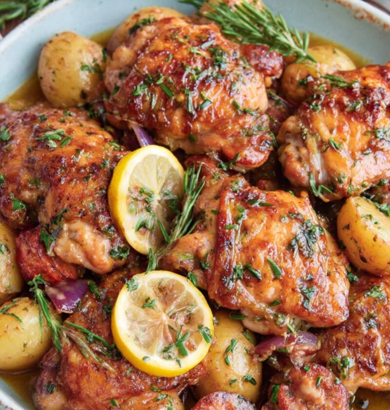 Mary Berry Mediterranean Chicken Thighs with Chorizo Recipe