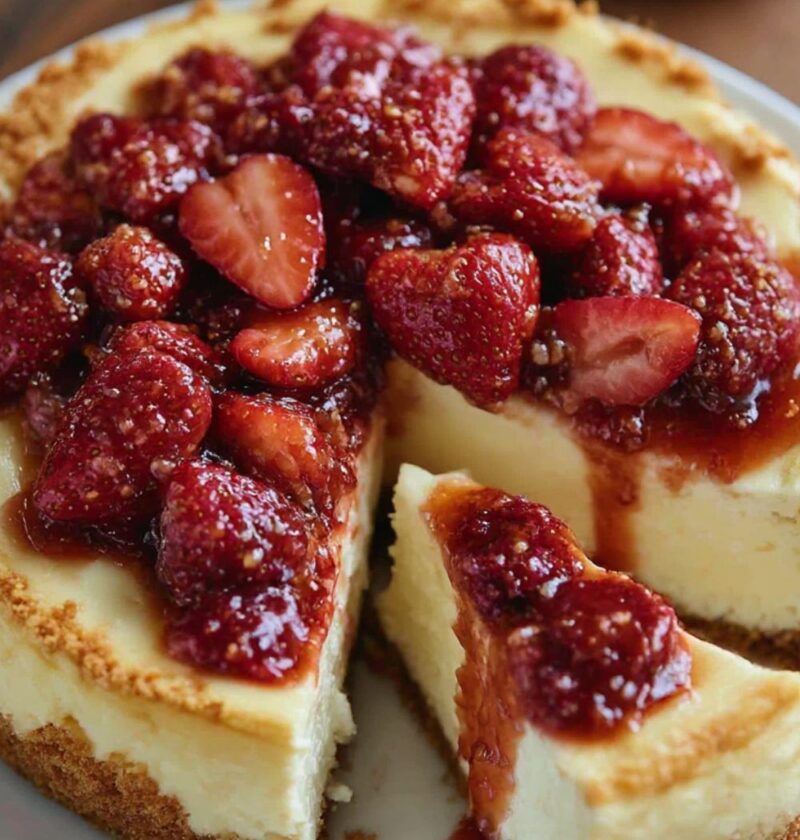 Mary Berry No-Bake Strawberry Cheesecake Recipe
