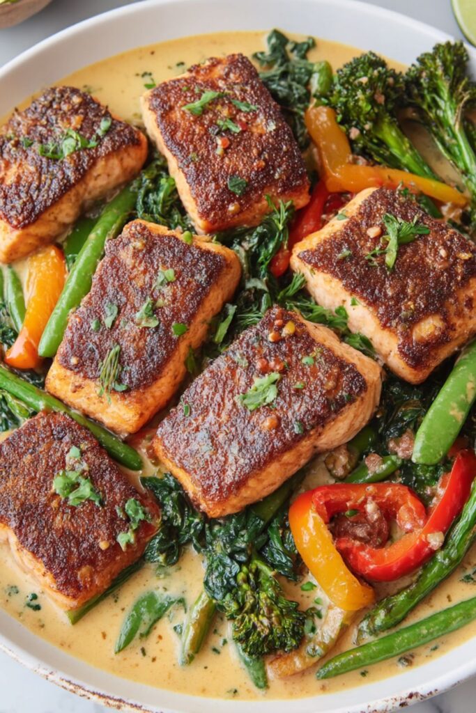Mary Berry Thai Salmon Traybake Recipe