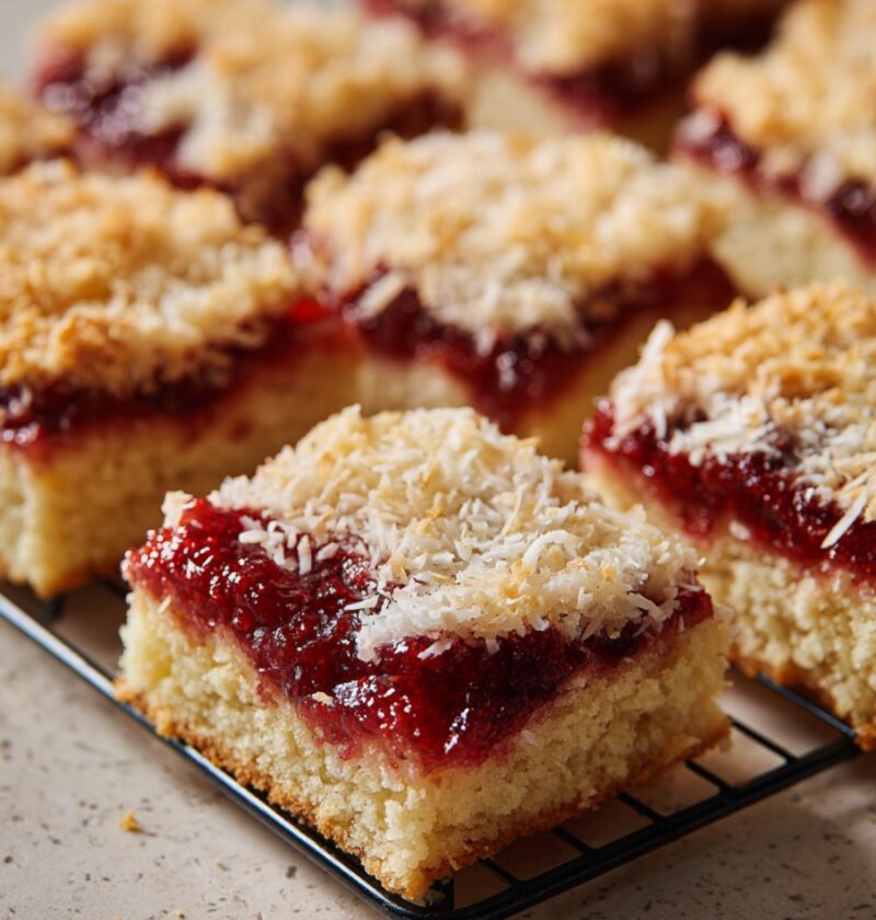Mary Berry Jam and Coconut Sponge Recipe