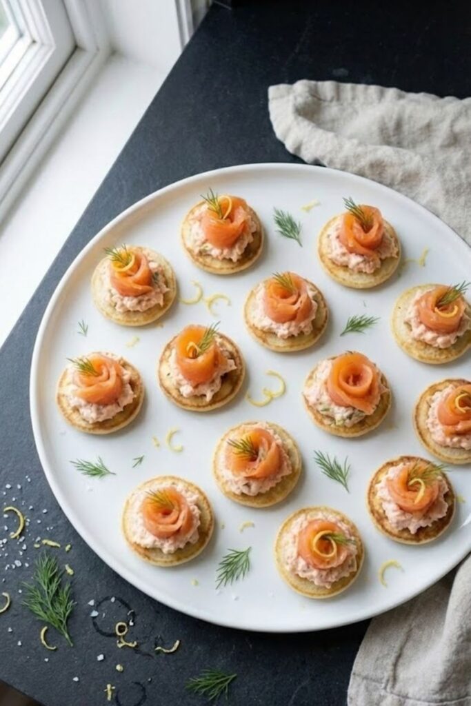 Mary Berry Double Salmon Canapés Recipe