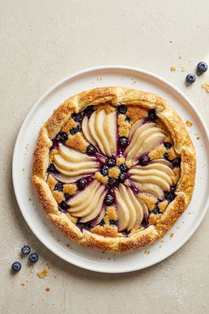 Mary Berry Pear and Blueberry Galette Recipe